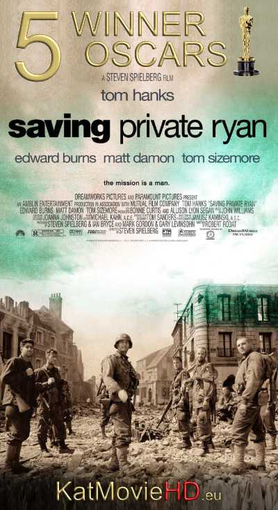 Saving Private Ryan 1998 Hindi 5.1 DD + English) Dual Audio | Blu-Ray 480p 720p x264 | 1080p Hevc 10bit
